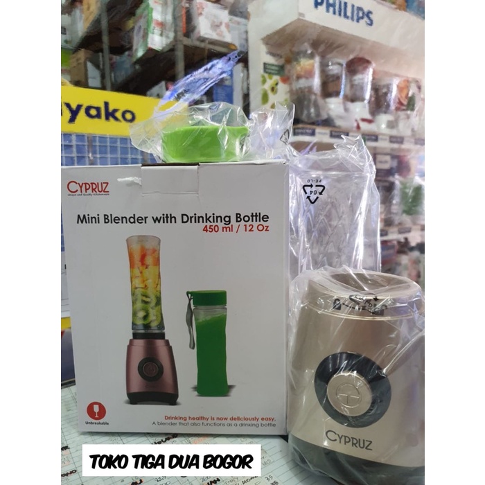 [Ori] Blender Mini Dengan Botol Air Cyprus 450Ml Limited