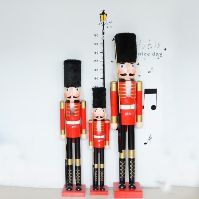 

Nutkayu Jumbo 180Cm 150Cm 120Cm Dekorasi Patung Nutkraker Kayu Original