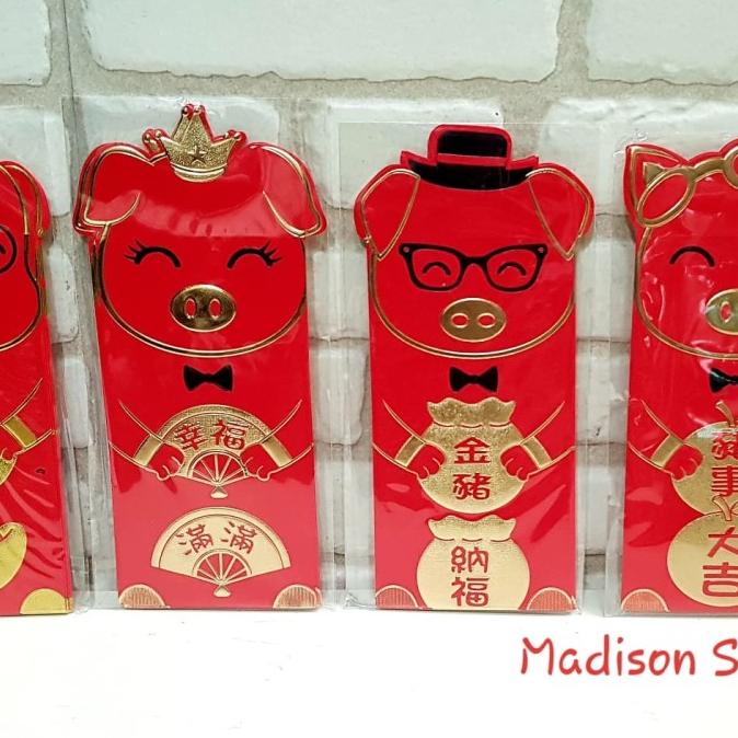 

Angpao Jumbo Babi Merah Isi 6 Ampao Premium Emboss Grosir Lusinan Berkualitas