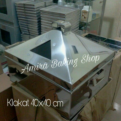 [Ori] Klakat / Kukusan Kotak 40X40 Cm Stainless Tebal Terbaru