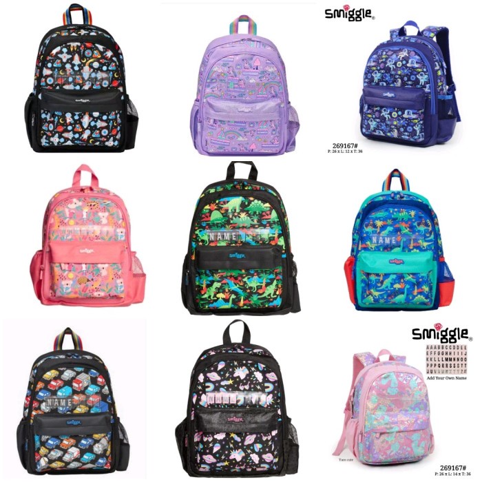[Original] Smiggle Junior Backpack Id Name/Tas Ransel Anak Junior/Kado/Ori Berkualitas