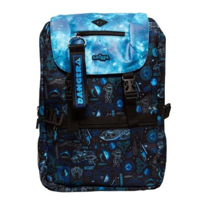 [Original] Smiggle Foldover Astronot Blue Backpack/ Tas Ransel Smiggle Ori/ Bag/ Terbatas