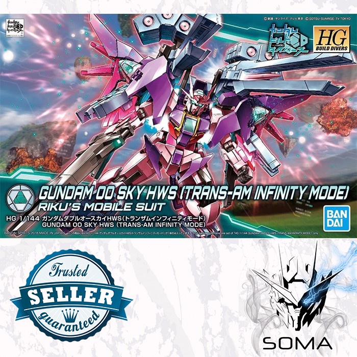 ✅COD Hg Hgbd Gundam 00 Sky Hws Trans-Am Infinite Mode Bandai Original Limited