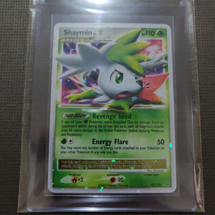 ✅COD Kartu Pokemon Tcg En Platinum Base Set Shaymin Lv.X Ur Terbaru