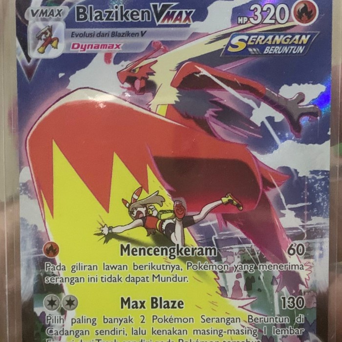 ✅COD Tcg Kartu Pokemon Blaziken Vmax Csr Indonesia Terbatas