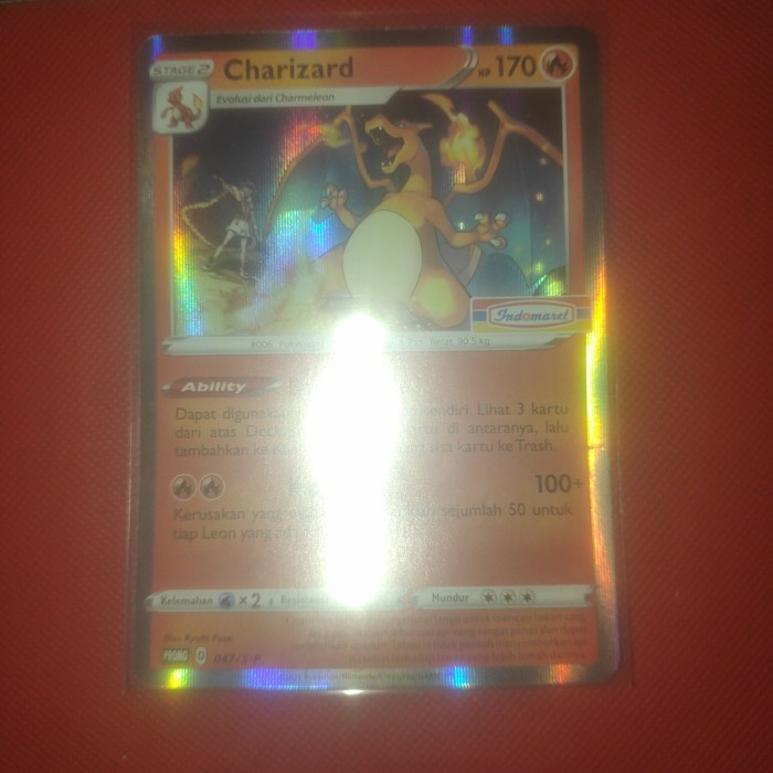 ✅COD 3 Charizard Promo Indomaret Damage Kecil Kartu Pokemon Limited