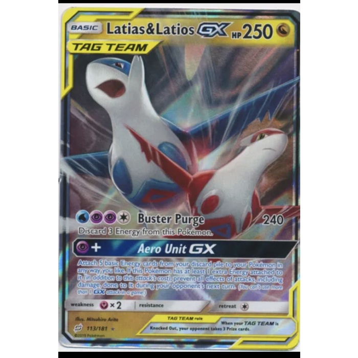 ✅COD Latias - Latios Gx Tag Team Pokemon Sm Team Up Terbaru