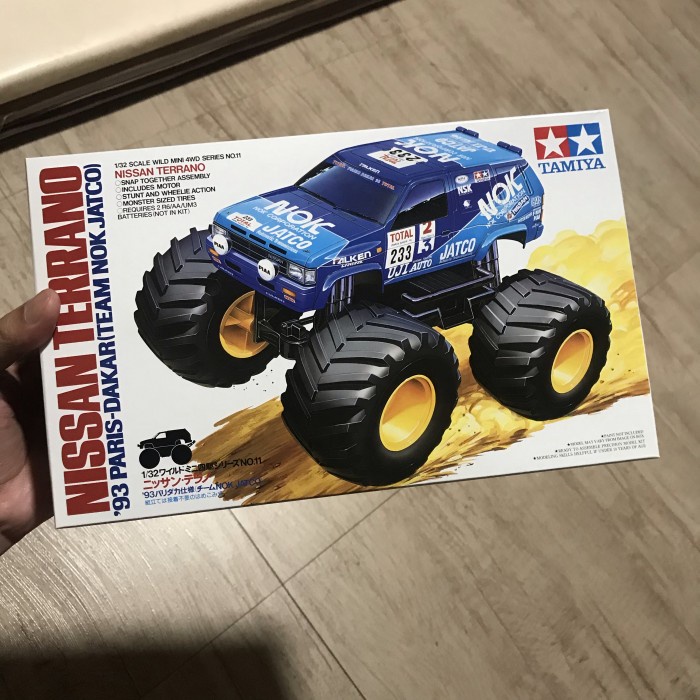 ✅COD Tamiya Nissan Terrano 93 Paris Dakar Not Rc 1/32 Scale Terbatas