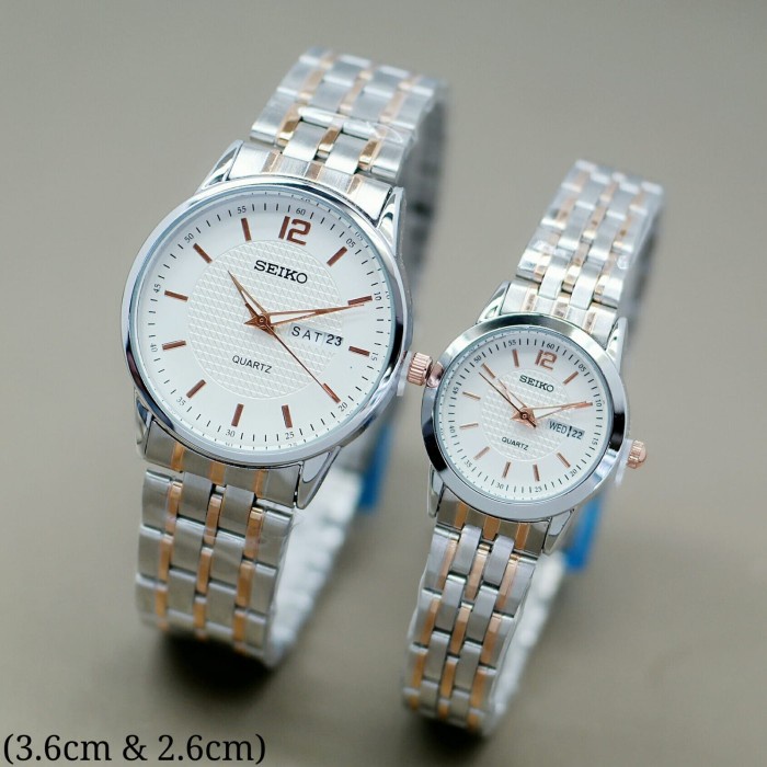 ✅New Ori Jam Tangan Seiko Couple Original Water Resistance  Box Terbatas