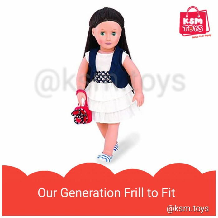 ✅New Aksesoris Our Generation Deluxe Set Frill To Fit Set Dress Boneka 18 Berkualitas