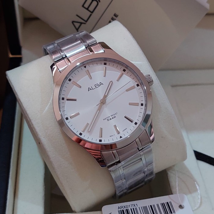 ✅New Ori Jam Tangan Pria Alba Arx017X1 Arx017 Silver Original Limited