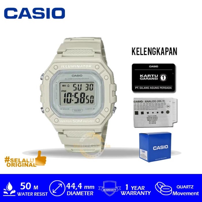 ✅New Ori Casio General W-218Hc-8Avdf/W-218Hc-8Avdf/W-218Hc- Original Murah Terbatas