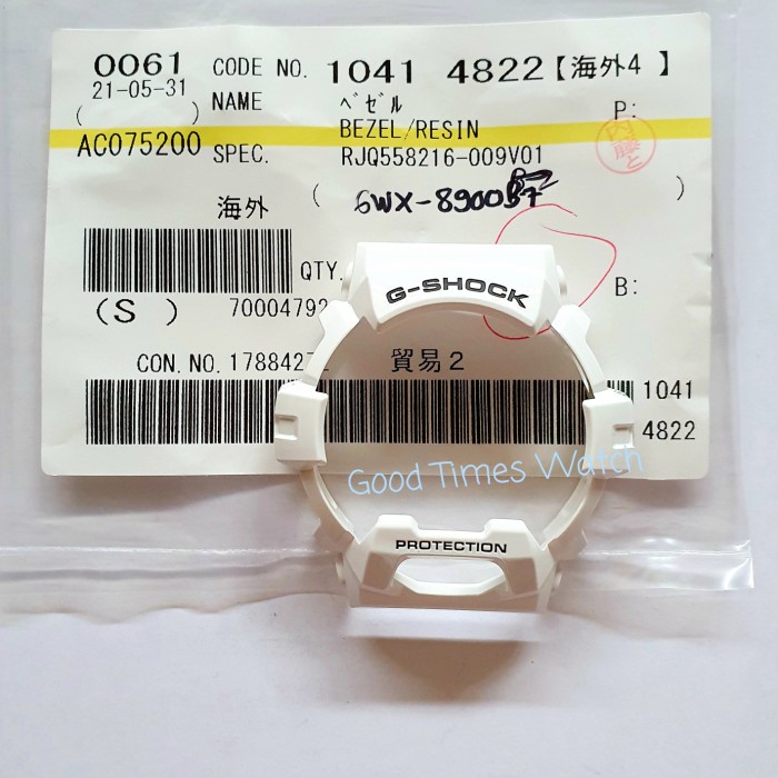 ✅New Ori Bezel G-Shock Gwx-8900B-7 / Gwx-8900 Casio Original Terbatas