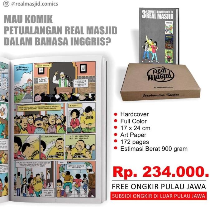 Komik 3 Complete Adventures of Real Masjid 3CA Buku Islami bhs Inggris