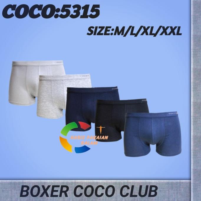 Celana Dalam Boxer Pria COCOCLUB CC 5315 1Box Isi 4 Pcs