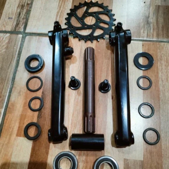 [Baru] Crank Set Bmx Bb Spanish 19Mm 25T 175Mm Terbaru