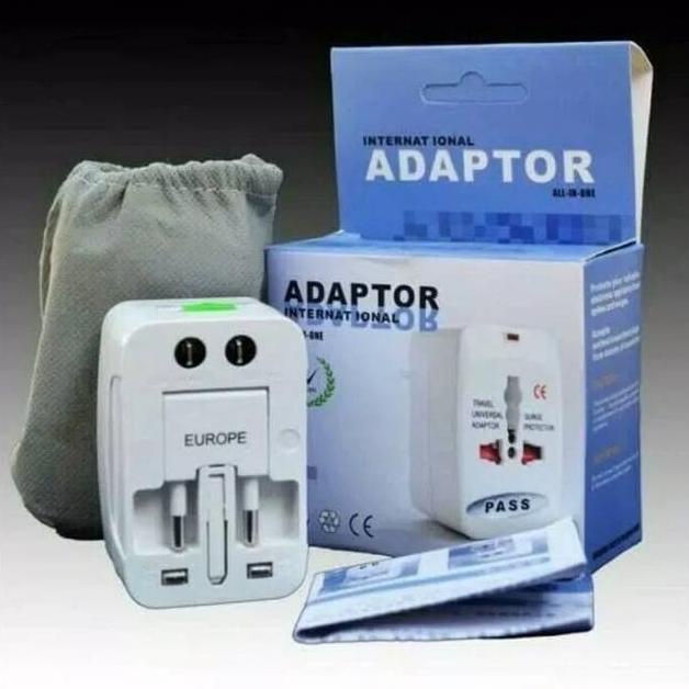 Terbaik COLOKAN LISTRIK UNIVERSAL ADAPTOR INTERNASIONAL TRAVEL STEKER ALL IN1 CONVERTER KAKI 3 S KON