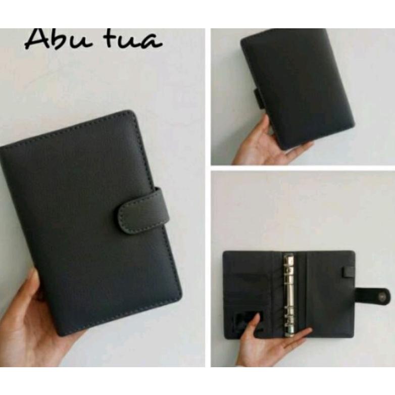 

Update! BINDER POLOS A6 (6RING) 19 WARNA binder dompet keuangan .,