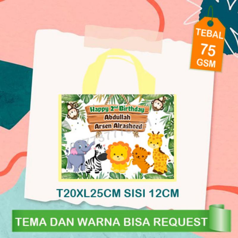 

goodie bag ulang tahun animal zoo