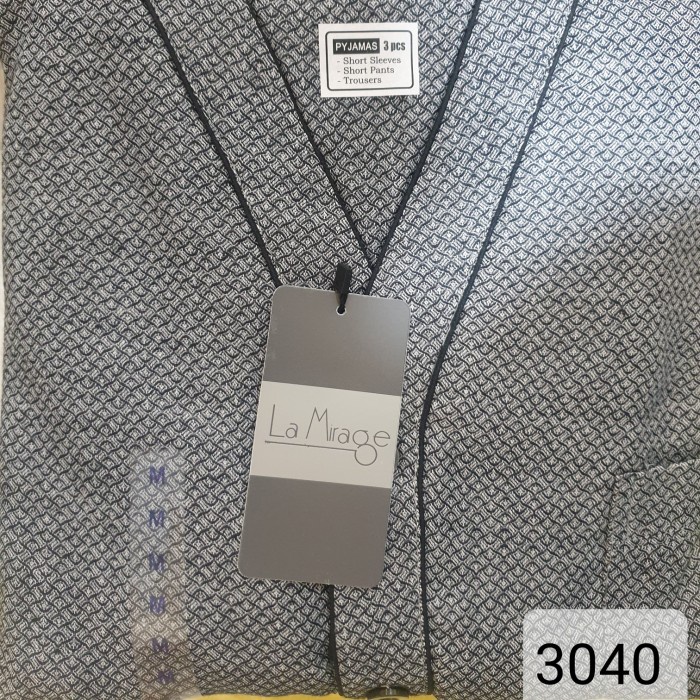 [COD] Piyama Katun Pria Lengan Pendek Vneck Hitam Terbaru