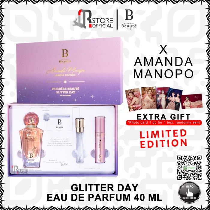 [New Ori] Premiere Beaute X Amanda Eau De Parfum Glitter Day Limited Box Terbatas