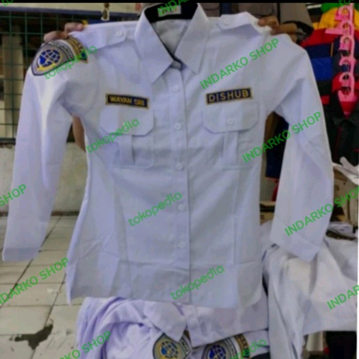 [COD] Baju Dishub Bahan Granada Bordir Kuwalitas Original Terbatas