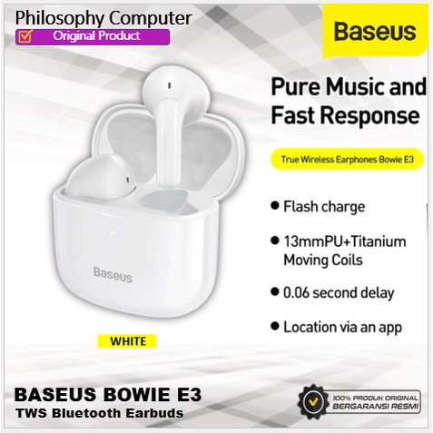 Baseus True Wireless Earphones Bowie E3