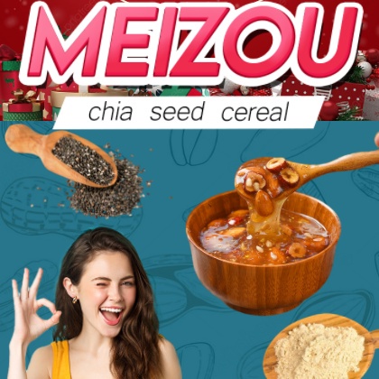 

Beli 1 Gratis 2Meizou Chia Seed Cereal Halal, Sereal Biji Chia X Sereal Sarapan Instan Nutrisi