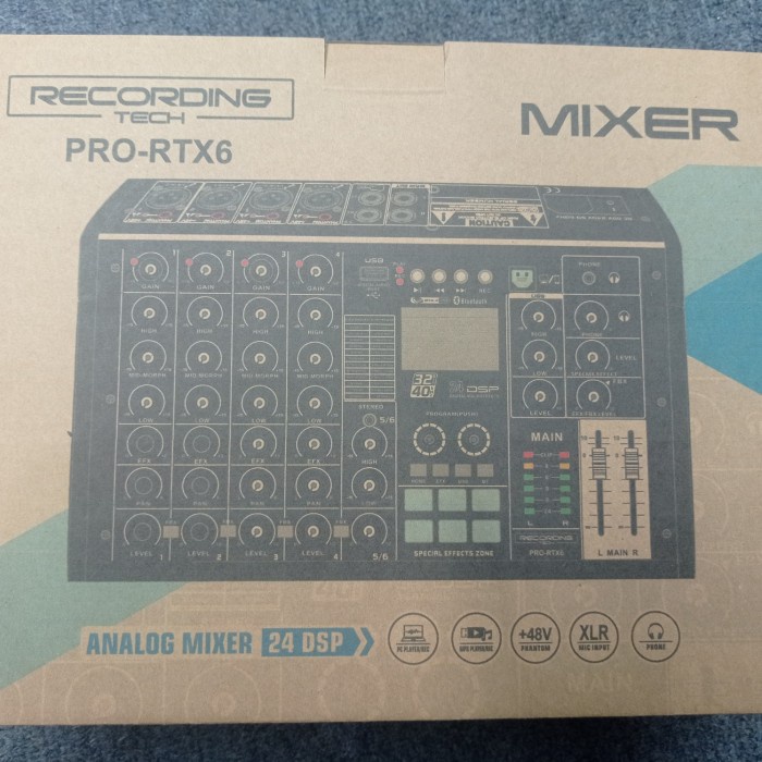 RECORDING TECH PRO-RTX6 AUDIO MIXER RECORDING, PODCAST
