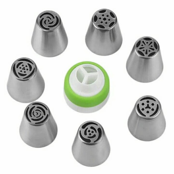 

Spuit Rusia Flower Nozzle Set Kue Cake Buttercream Bunga Russian 8