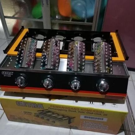 bakaran sosis gas 4 tungku etk222 getra