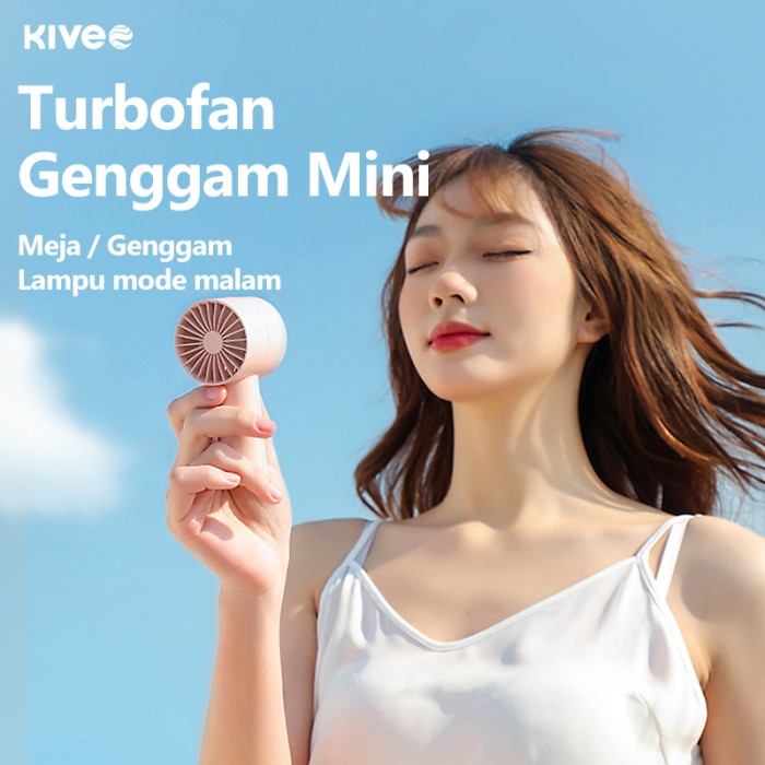 Kivee Kipas Angin Mini Genggam Cute Mini Fan Portable Kipas Angin