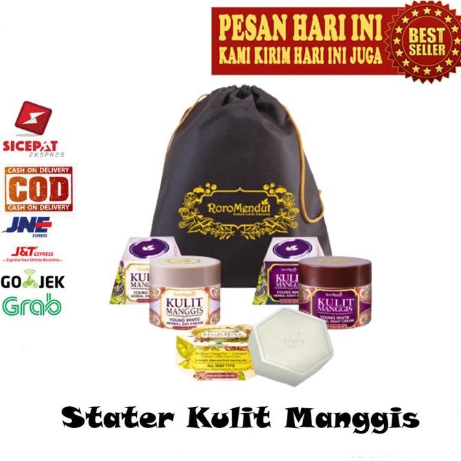 RORO MENDUT STARTER KULIT MANGGIS Anti Aging Whitening Paket Skincare