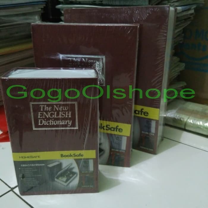 Brankas - Book Safety Box Bentuk Buku Kamus - Kotak Brankas Size L - Besar