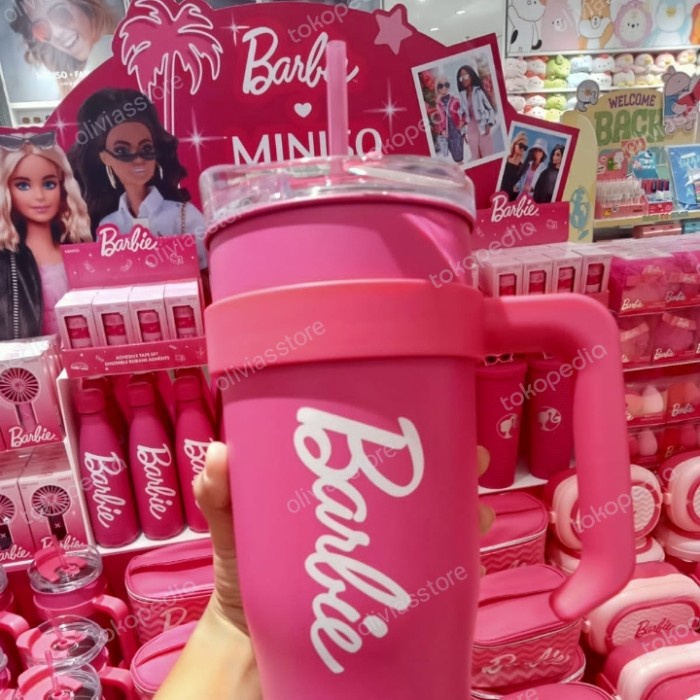 Promo Tumbler Termos Miniso X Barbie Singapore 1600Ml 1.6Liter