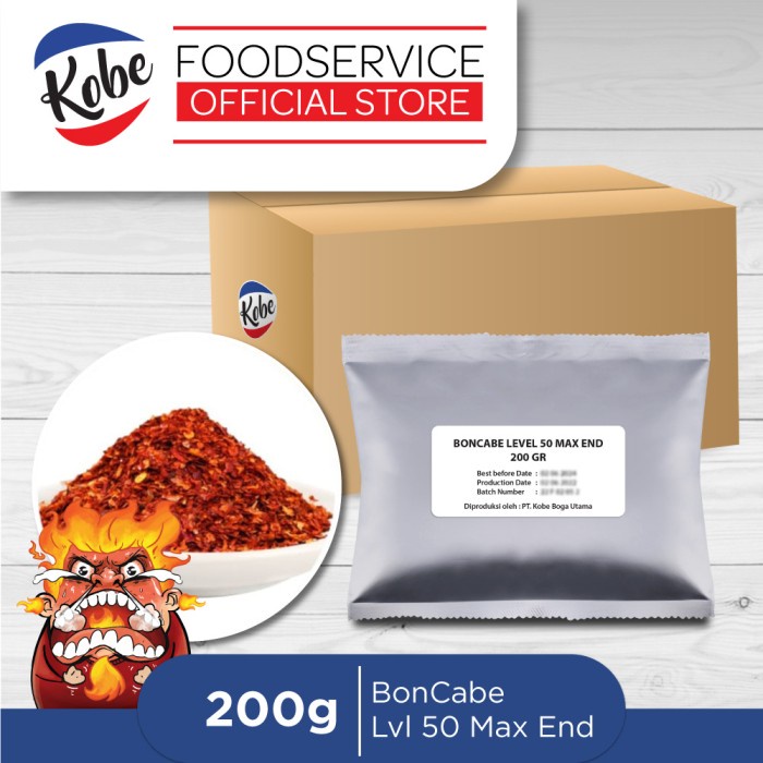 

Boncabe Sambal Tabur Level 50 Max End 200Gr - Kemasan Besar