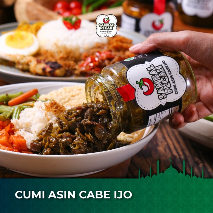 

Paket Sambal Best Seller Cumi Asin Cabe Ijo Dan Ikan Teri Pedas Nagih