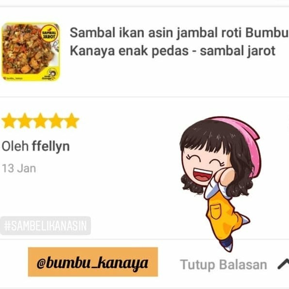 

Sambal Ikan Asin Jambal Roti Bumbu Kanaya Enak Pedas - Sambal Jarot