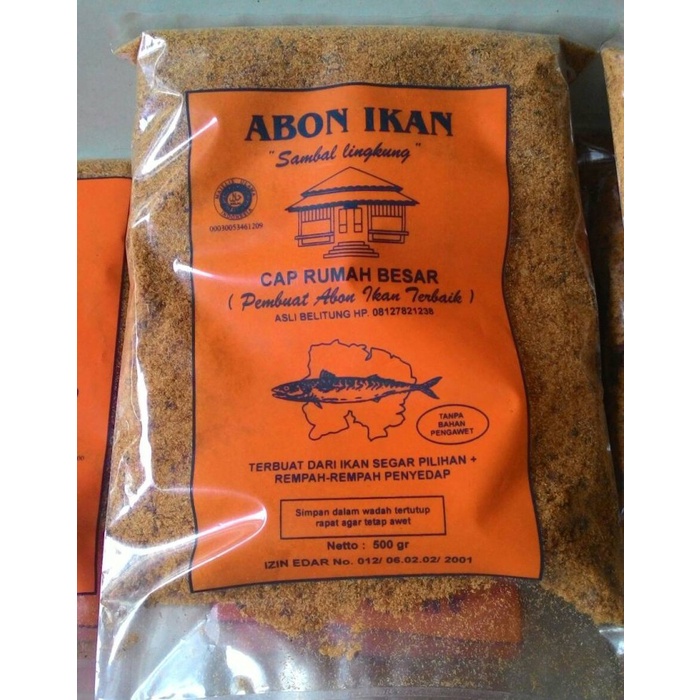 

Sambal Lingkung / Abon Ikan Cap Rumah Besar Asli Belitung 500Gr