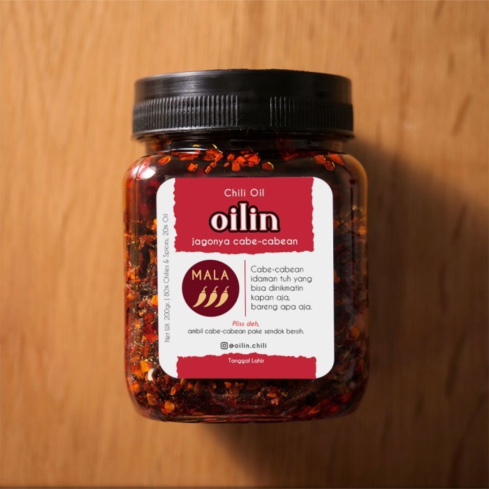

Oilin Chili Oil Mala Sambal Cabai Pedas Dimsum