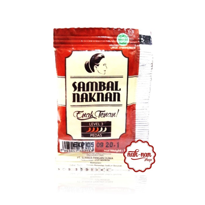 

Naknan Shop Sambal Bawang Naknan Sachet ( 1 Pak Isi 50 Sachet )
