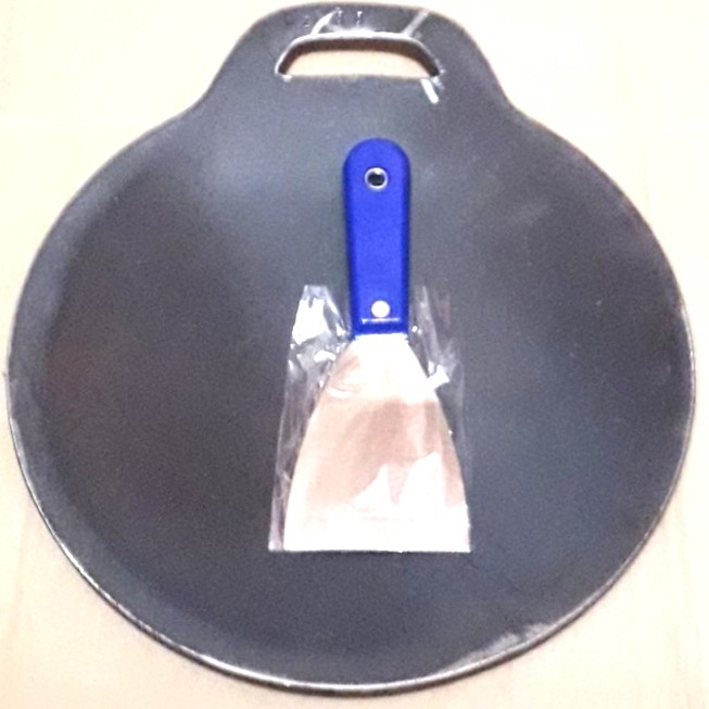 

✅Original Loyang Martabak Telor Ukuran 40 Cm/Baja Hitam Tebal Bonus Sodetan Terbaru