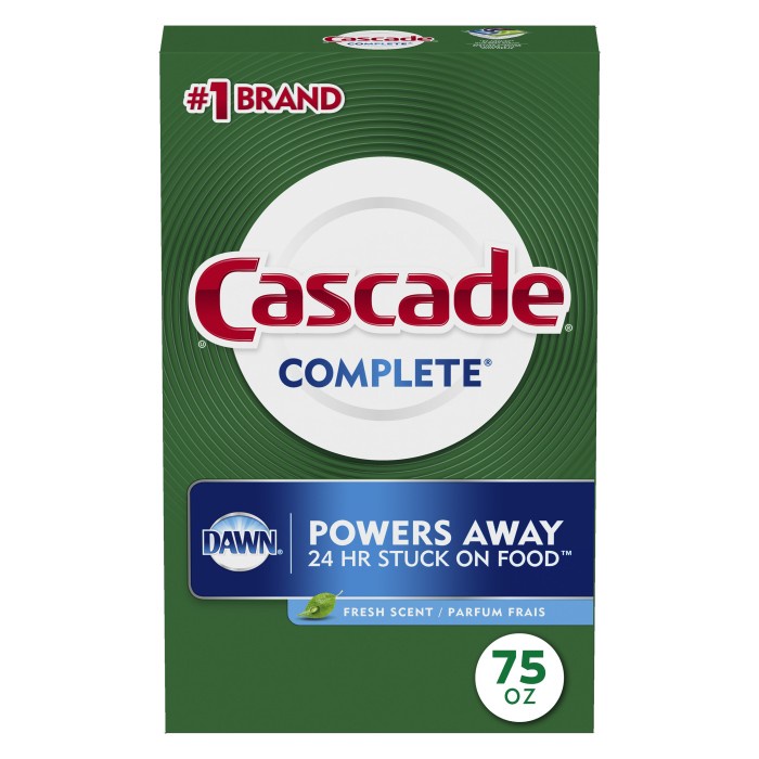 ✅Original Cascade Complete Powder Dishwasher Detergent Fresh Scent 75 Oz Limited