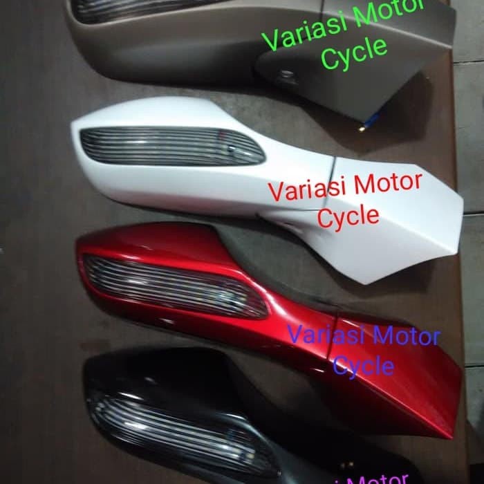 ✅Sale Spion Lipat Nmax Plus Lampu Sein Led / Spion Body Nmax Led - Hitam Doff Limited