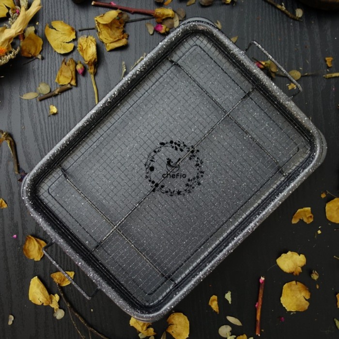 

✅Original Chefio Crisper Tray Copper / Baking Tray / Peniris Minyak - Black Terbaru