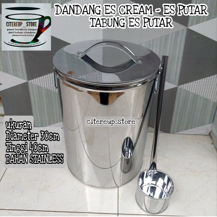 

✅Ready Dandang Es Cream / Dandang Es Putar / Tabung Es Putar / Panci Air Terbaru