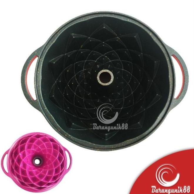 Loyang Kue Spiral Marmer Anti Lengket 24 Cm Cetakan Kue Windspout