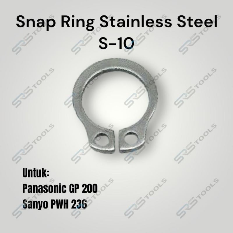 Snap Ring S10 - Snapring / circlip Stainless Panasonic Sanyo Sparepart Pompa Air