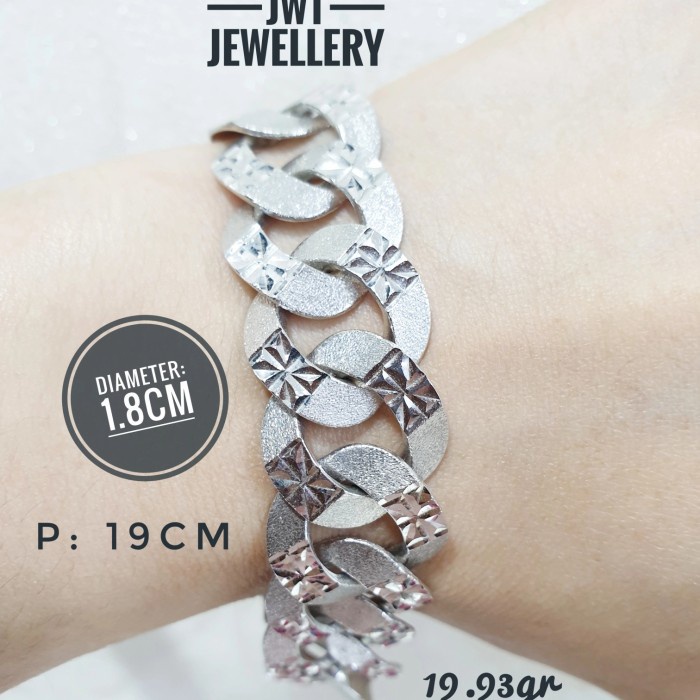 ✨Sale Gelang Rantai Pria Wanita Sisik Naga Ukir Ringan Tampak Besar Limited