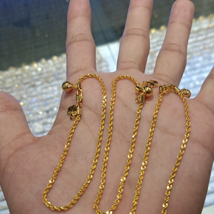 ✨Sale Gelang Tangan Emas Asli Tambang 700 Limited